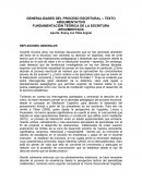 GENERALIDADES DEL PROCESO ESCRITURAL – TEXTO ARGUMENTATIVO
