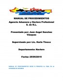 MANUAL DE PROCEDIMIENTOS DESDE EL PRINCIPIO AL FINAL EN LA ATENCIÓN DE UN BARCO.