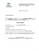 Constancia de estudio