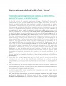 Valoración de los regímenes de visita de la menor con su padre (Peritaje en el ámbito familiar).