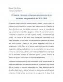 Procesos, cambios e intereses económicos de la sociedad neogranadina