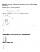 Resuelva los siguientes ejercicios en forma clara y ordenada, de manera individual y tiempo indicado