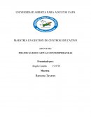 PAPEL DE LA POLITICA EDUCATIVA FRENTE A LA IDENTIDAD CULTURAL