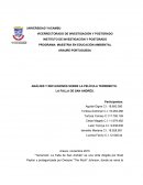 ANÁLISIS Y REFLEXIONES SOBRE LA PELÍCULA TERREMOTO.