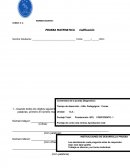 Prueba matematica - diagnostico