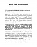 LA APORTACION DE WILLIAM JAMES A LA PSICOLOGIA DE LAS EMOCIONES