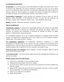 La contaminación atmosférica. Tipos de contaminantes