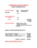 PARROQUIA SAN JUAN BOSCO - BOLETAS RECIBIDA