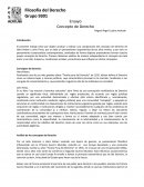 Concepto de Derecho (materia filosofía del derecho)