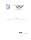 DETERMINACION DE LA MASA MOLECULAR DE UN COMPUESTO QUIMICO POR EL METODO DE VAPOR CONDENSABLE