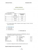 QUÍMICA ORGÁNICA Ejercicio 1.1 Química del Carbono