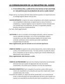 LA CONSOLIDACION DE LA INDUSTRIA DEL ACERO