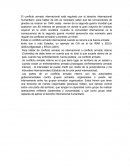 El conflicto armado internacional está regulado por el derecho internacional humanitario