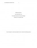 Esta investigación se realizó para ampliar mi acervo cultural de marketing operativo