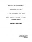 PUBERTAD Y ADOLESCENCIA. CAMBIOS FISICOS EN LA ADOLESCENCIA