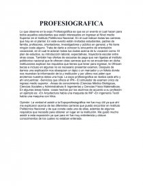 PROFESIOGRAFICA. Página 1