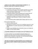 ¿Cuáles son las ventajas y las desventajas de trabajar en un ambiente virtual como el creado por Accenture?