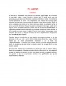 Ensayo acerca el amor.