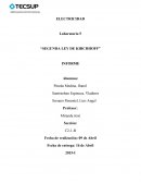 Laboratorio 5 “SEGUNDA LEY DE KIRCHHOFF”