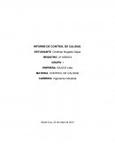 NFORME DE CONTROL DE CALIDAD SAJICO LTDA,