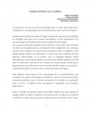 RESEÑA HISTÓRICA DE LA QUÍMICA.
