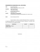 INFORME DE REQUERIMIENTO DE MAQUINARIA