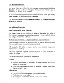 Los géneros literarios. Clasificación de las obras literarias.