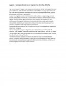 Lugares y ejemplos donde no se respetan los derechos del niño