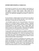 INFORME SOBRE DESARROLLO HUMANO 2014