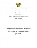 Violencia estudiantil.