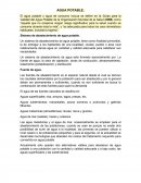 Agua Potable. Fuente de agua