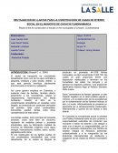 REUTILIZACION DE LLANTAS PARA LA CONSTRUCCION DE CASAS DE INTERES SOCIAL