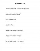 Analisis de Sistema de una Empresa Travieso’s Outlet