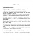 El problema de la pobreza