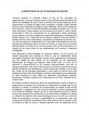 La importancia de las tecnologías de gestión