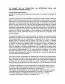EL AVANCE DE LA TECNOLOGÍA: UN RETROCESO PARA LAS RELACIONES INTERPERSONALES.