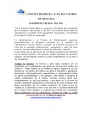 INFORME DE GESTION AÑO 2015