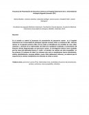 Frecuencia de Presentación de Parvovirus Canino