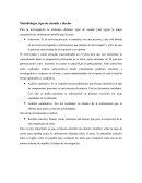 Metodología, tipo de estudio y diseño