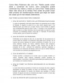 Refleccion. Como Mary Robinson dijo una vez: "Nadie puede volver atrás y comenzar de nuevo