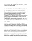 PLANTEAMIENTO DE LA PROBLEMÁTICA DEL DERECHO NATURAL Y DE LOS DEREHOS NATURALE.