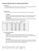 Ensayo de un motor asincronico