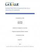 Buenas prácticas de manufactura en la industria de alimentos