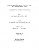 EL PROBLEMA DE INVESTIGACIÓN. METODOLOGÍA DE LA INVESTIGACIÓN CIETÍFICA