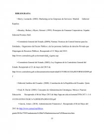 PLAN ESTRATEGICO PARA LA ADMINISTRACION DE LAS RECAUDACIONES DE LOS TRIBUTOS DEL GAD DEL CANTON MOCACHE, PROVINCIA DE LOS RIOS. Página 33