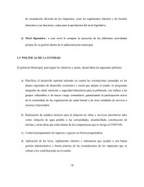 PLAN ESTRATEGICO PARA LA ADMINISTRACION DE LAS RECAUDACIONES DE LOS TRIBUTOS DEL GAD DEL CANTON MOCACHE, PROVINCIA DE LOS RIOS. Página 10