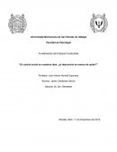 El control social en nuestros días: ¿El descontrol en manos de quién?