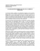 LA GLOBALIZACIÓN ECONÓMICA DEL SIGLO XXI, EL CAMBIO DE PERCEPCIÓN.