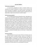 ANÁLISIS GENERAL Pensamientos pedagógicos