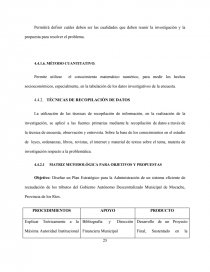 PLAN ESTRATEGICO PARA LA ADMINISTRACION DE LAS RECAUDACIONES DE LOS TRIBUTOS DEL GAD DEL CANTON MOCACHE, PROVINCIA DE LOS RIOS. Página 25